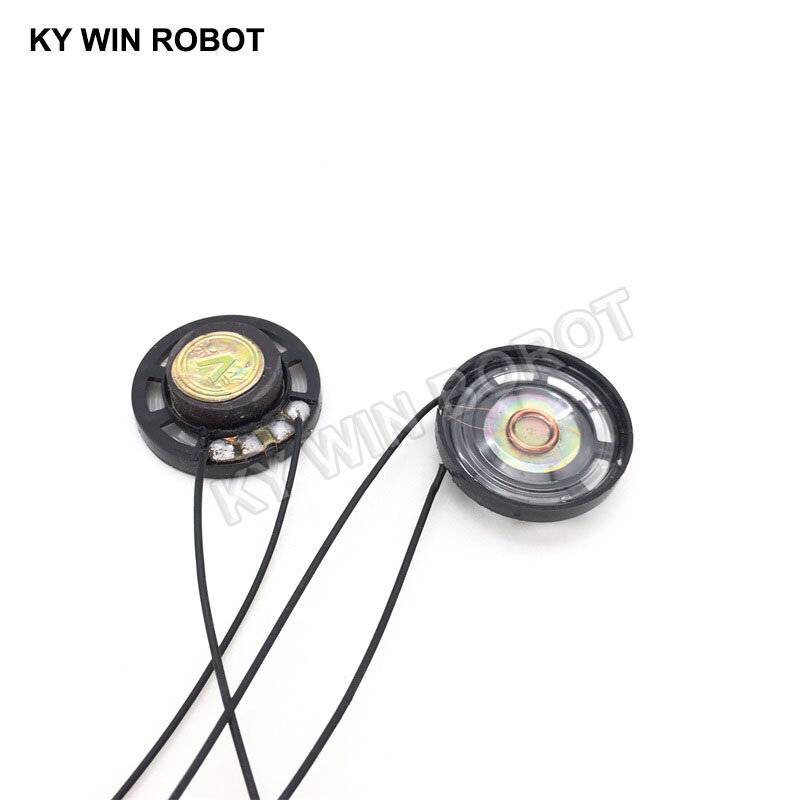 Bocina de juguete ultrafina para coche, altavoz con cable, 8 ohmios, 0,25 W, 0,25 W, 8R, diámetro de 27MM, 2,7 CM, 2 unidades por lote