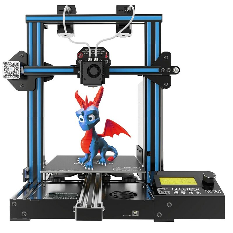 3D-принтер Geeetech A10M, 2 в 1, быстрая сборка, функция возобновления разрыва