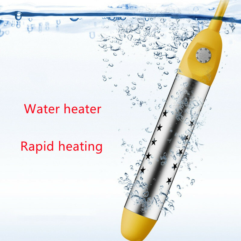 Aquecedor de água elétrico caldeira aquecimento de água portátil haste de aquecimento rapidamente ferver imersão de água suspensa piscina do banheiro