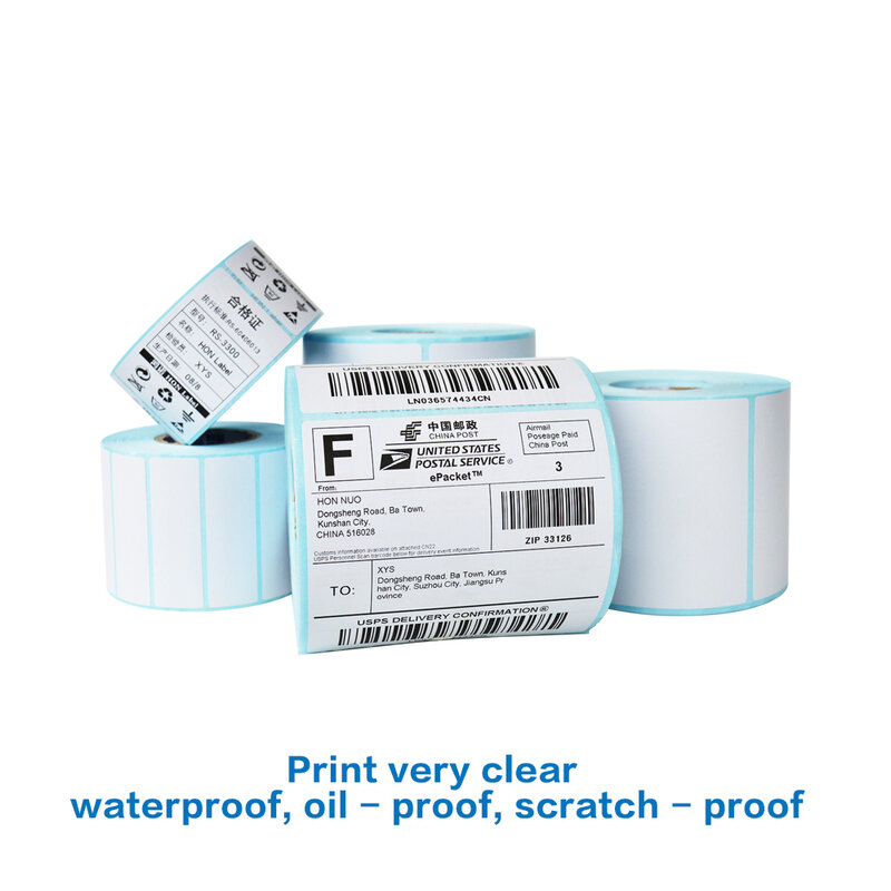 Thermische Label Aufkleber Breite 30mm ~ 100mm Thermische Papier Klebstoff barcode Aufkleber Wasserdicht, öl-beweis, und scratch-proof