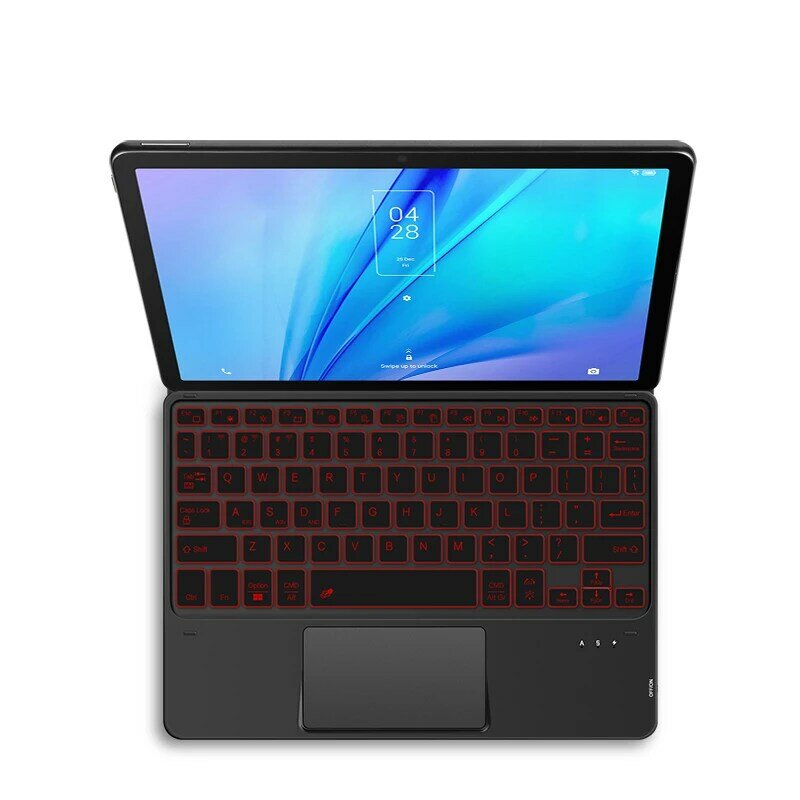 AJIUYU TouchPad Keyboard Backlight Bluetooth For TCL 10 TAB Max 10s 10 Neo 8L 7 Lite TABMax ALCATEL JOY TAB 2 Tablet Case