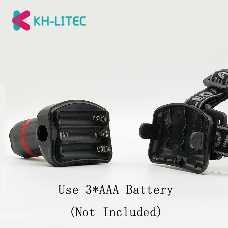 Khlitec-mini lanterna de cabeça para bicicleta, 3 modos, luz led, lanterna led, alta qualidade, atacado