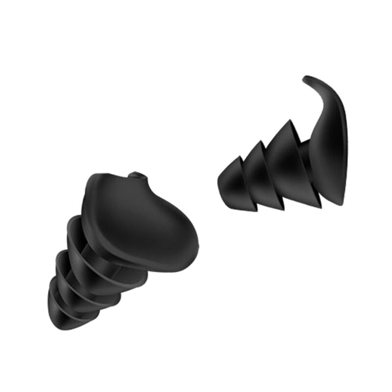 1 par de tapones para los oídos de silicona suave de 3 capas, Tapones Cónicos para los oídos con reducción de ruido para dormir, R9CB