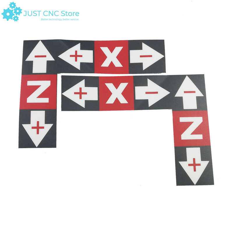 Logo de machine à graver CNC, étiquette d'indicateur, électromécanique, icône de route, autocollant XYZ