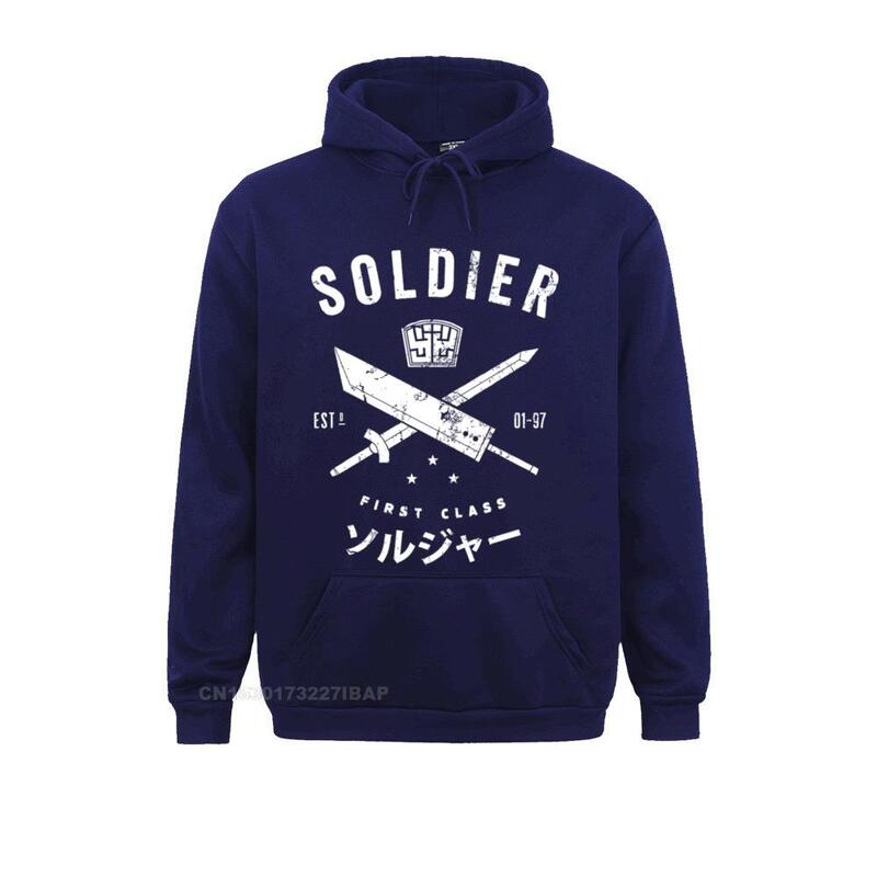 Забавная финальная фантазия солдат Спортивная одежда для мужчин аниме хлопковый Мужской пуловер с капюшоном облачный игровой сражения Shinra Chocobo