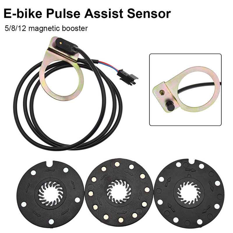 New Electric Bicycle Pedal PAS System Assistant Sensor 5/8/12 Magnets E-bike Speed Sensor Alloy Pulse Assist Sensor Parts