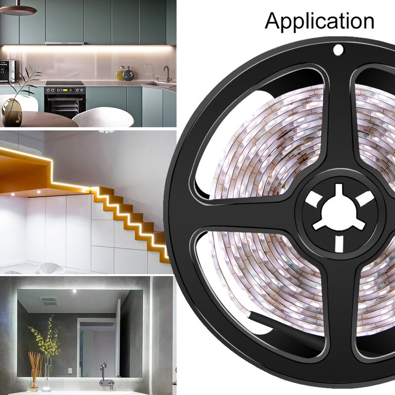 Tira de luces LED flexibles con USB, cinta de diodo impermeable para retroiluminación de TV, 0,5 M, 1M, 2M, 3M, 4M, 5M, para decoración de escaleras y casa