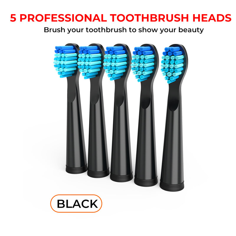 Seago Escova de dentes elétrica cabeça, Substituição dente escova cabeças, Lansung Seago, SG610, SG908, SG917, 10pcs por conjunto