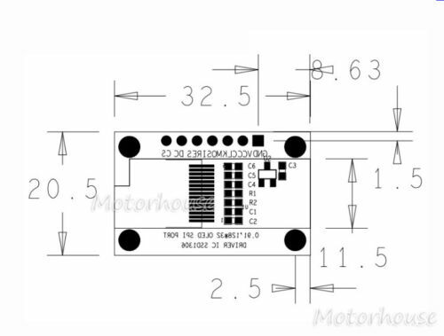0.91 "SPI Nối Tiếp 128X32 Xanh Dương OLED Màn Hình Hiển Thị LCD Module Màn Hình Cho Arduino 3.3V ~ 5V
