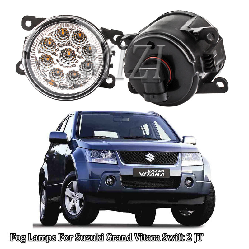 Światła przeciwmgielne LED do Suzuki Grand Vitara Swift 2 JT 2005-2013 2014 2015 światła przeciwmgielne przednie reflektory na rogu zderzaka akcesoria samochodowe