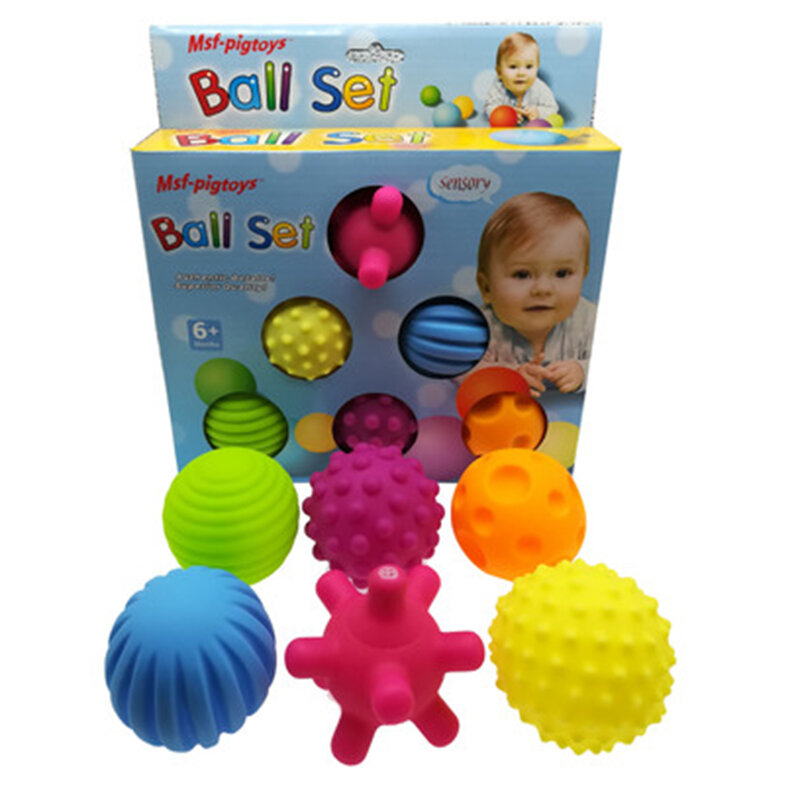 Baby Speelgoed Bal Zuigeling Tactiele Zintuigen Kinderen Speelgoed Baby 'S Training Bal Geweven Hand Touch Greep Massage Bal 0 12 Maanden