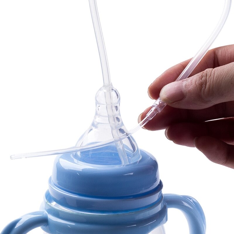 Tubo de silicone bebê desmame assistente de enfermagem tubo de leite do bebê bomba de mama ajuda
