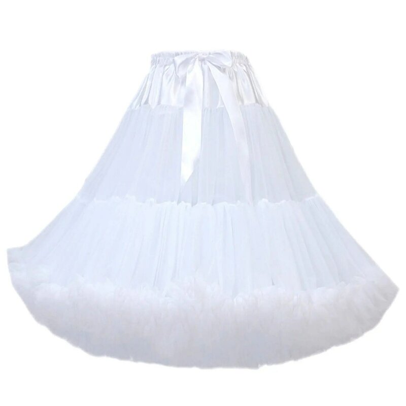 Женская короткая юбка-подъюбник из фатина в винтажном стиле