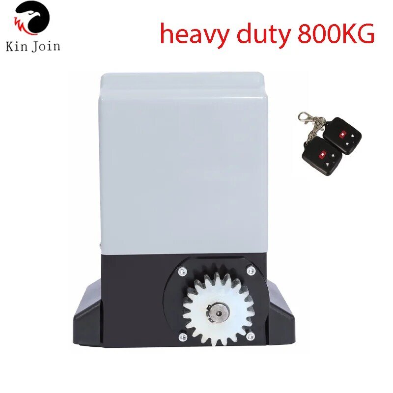 Universal 800kg 370W Adjustable Automatic Sliding Gate Opener Motor with 2 Remote Control Release Key