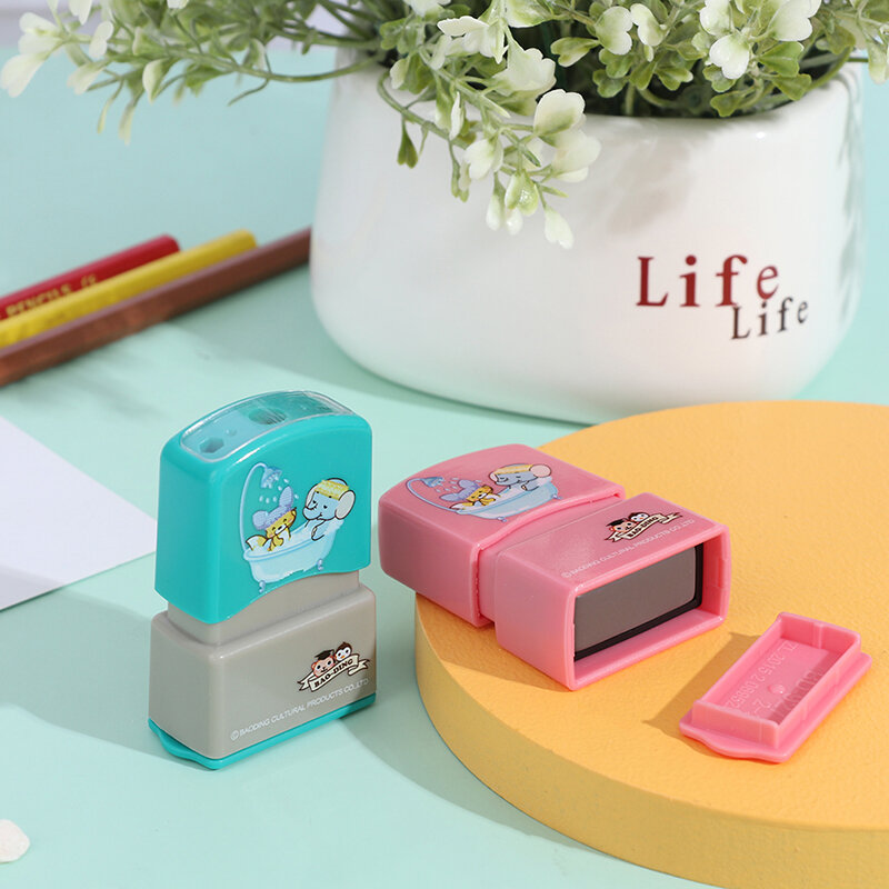 Baby Name Stamp DIY For children Name Seal student clothes chapter Not Easy To Fade Security Name Stamp Carve patterns yourself