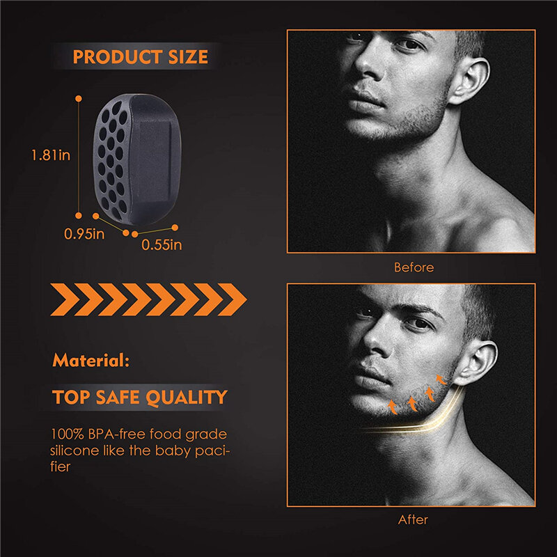 Dropshipping Facial Jaw Exerciser Gym Fitness Ball JawLine กล้ามเนื้อการฝึกอบรม Double Chin Reducer คอหน้าปาก Jawliner