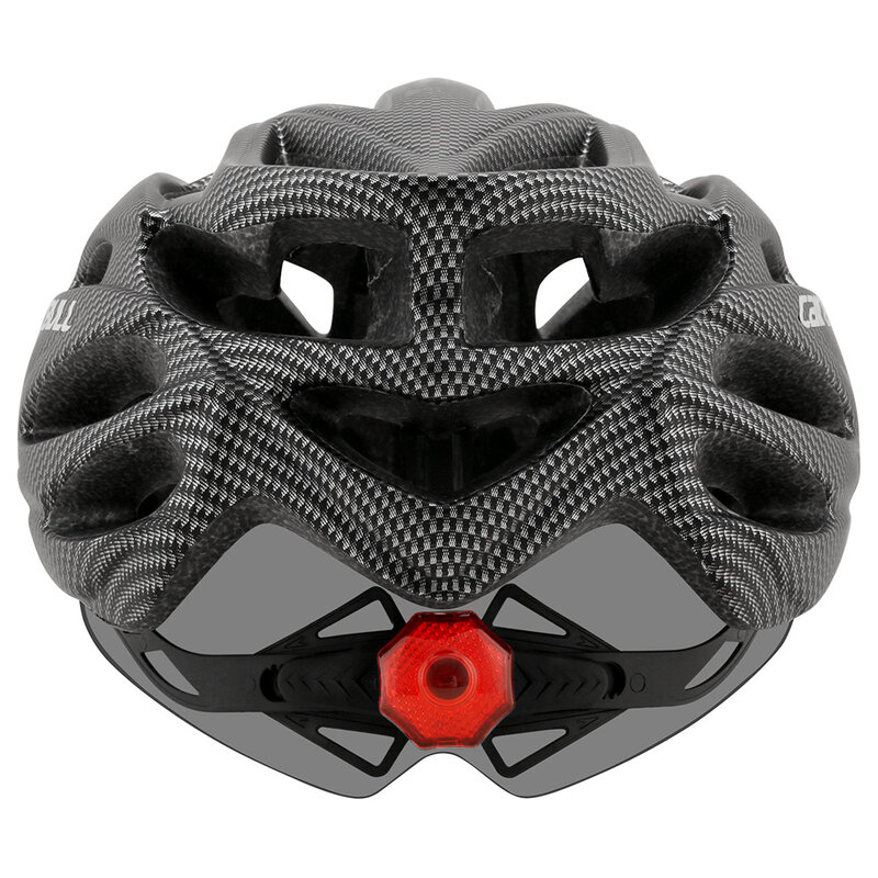 2023 cairbull ultraleve ciclismo capacete com viseira removível óculos de proteção da bicicleta lanterna traseira intergrally-moldado mountain road mtb capacetes