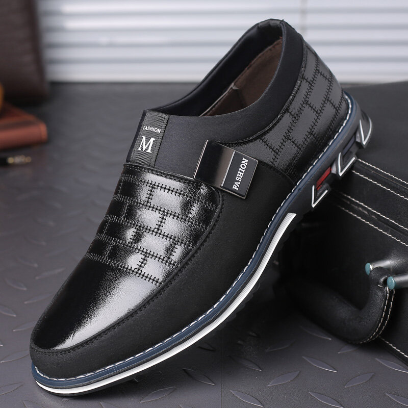High Quality Big Size Casual Shoes Men Hot Sale Fashion Men Casual Shoes Black Breathable Spring Autumn Casual Men Shoes Slip-On