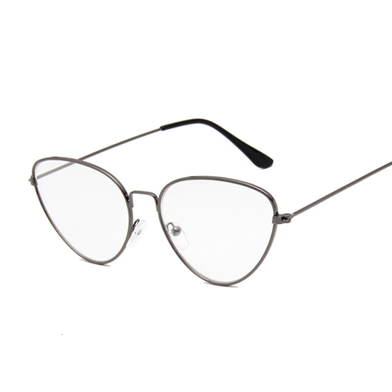 Gafas con montura de ojo de gato para mujer, lentes ópticas de marca de diseñador, Retro, transparentes, a la moda, novedad de 2020