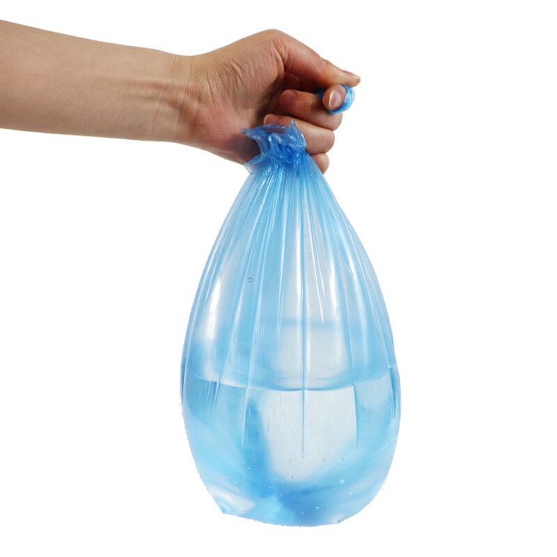 5 rolos de plástico do agregado familiar saco de lixo capa de rolo de lixo descartável bin forro casa lixo lixo recipiente de armazenamento sacos de lixo
