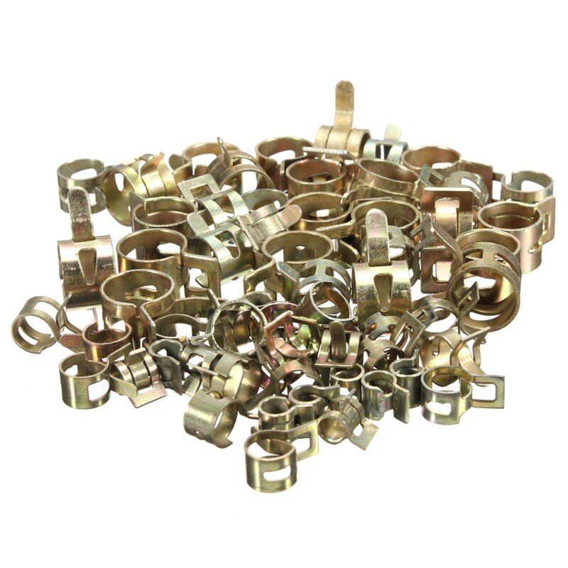 10Pcs Spring Clip Clamp Vacuum Fuel Hose Hose Clamp Line Pipe Fastener Steel Zinc Plated Clamps 6/7/8/9/10/11/12/13/14/15mm