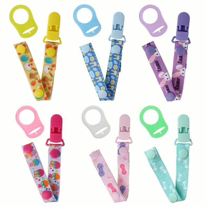 Baby Pacifier Chain with Holder Clip Adapter for MAM Rings Soother Leash Strap Pacifier Chain