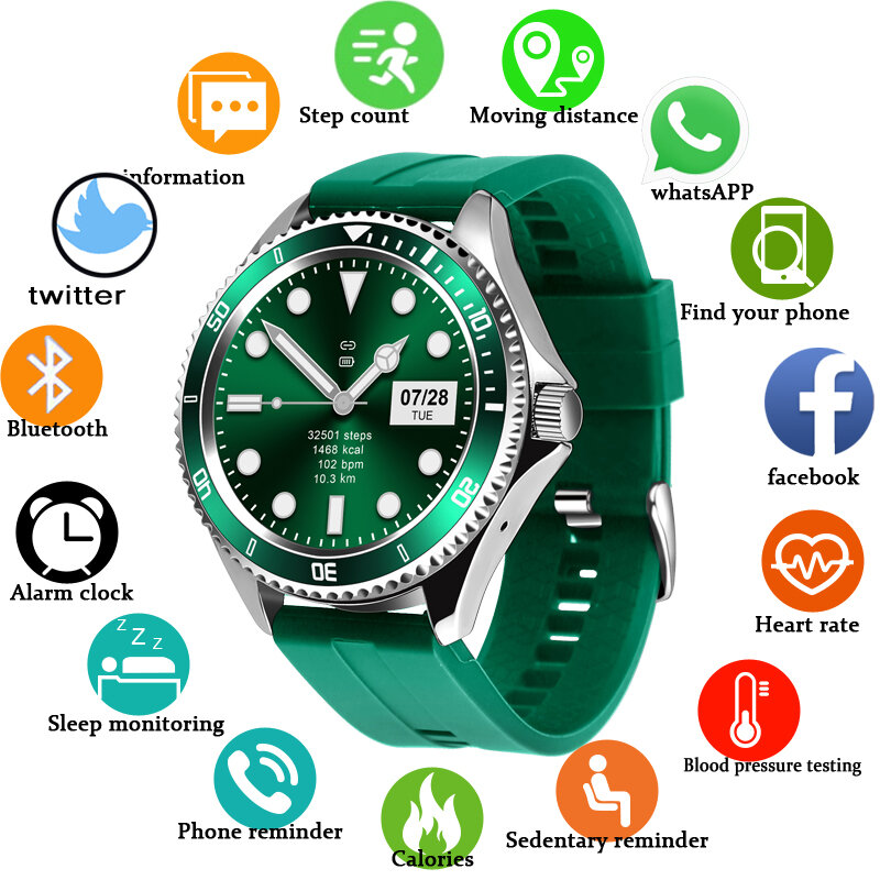 LIGE 2020 nowy Smartwatch Bluetooth Call zegarki damskie Fitness sportowy bransoletka odtwarzanie muzyki inteligentny zegarek mężczyźni relógio inteligente