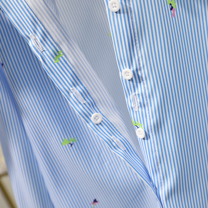 Camisa feminina manga comprida com estampa doce, blusa feminina, tops de algodão, roupa de primavera, nova, 2020, K150