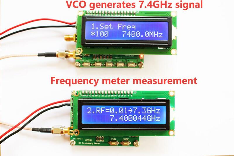 HZ331 HF RF 周波数計 2.4 グラム 3 グラム 5.8 グラム 6 グラム 7 グラム 1Hz 〜 7.3 Ghz の