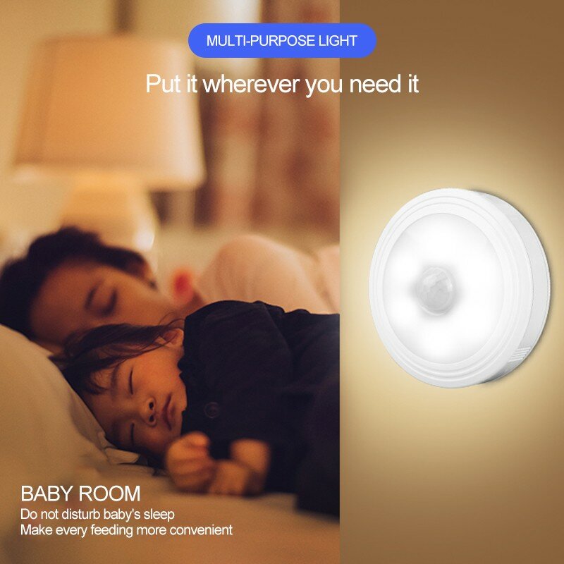 2020 Smart PIR Motion Sensor  Night Light Backlight For  Bowl LED Luminaria Lamp For Children Kids Living Room Bedroom Lighting