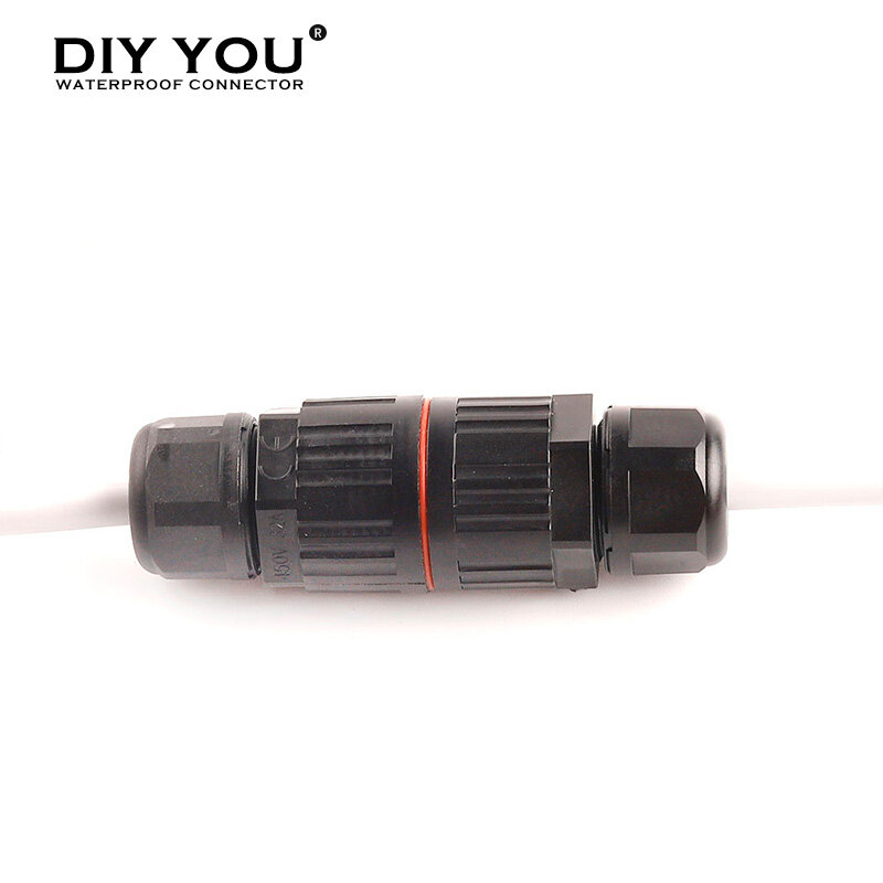 IP68 Electrical Waterproof Connector Wire Cable 2/3/5 Pin Outdoor Plug Straight Quick Push in Terminal block Conductor Connector