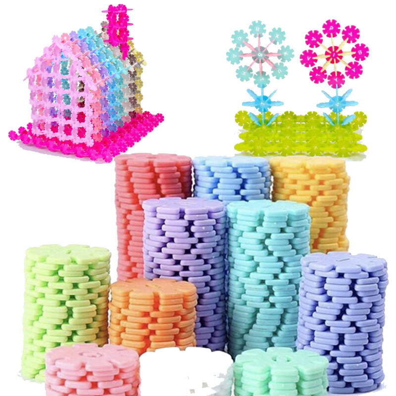 Schnee Schneeflocke Bausteine Jigsaw Puzzle Baby Kinder Montessori Pädagogisches Spielzeug DIY Spielzeug Für Kinder