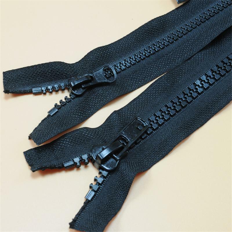 Застежки-молнии для шитья материалы «сделай сам» № 5 и 8 замкнутый Черный пуховик на молнии с грубыми зубцами из смолы, карман на молнии для одежды FZ37