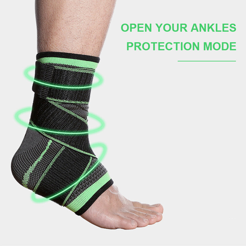 1PC sport cavigliera calcio protettivo supporto caviglia pallacanestro cavigliera compressione cinturino in Nylon cintura protezione caviglia