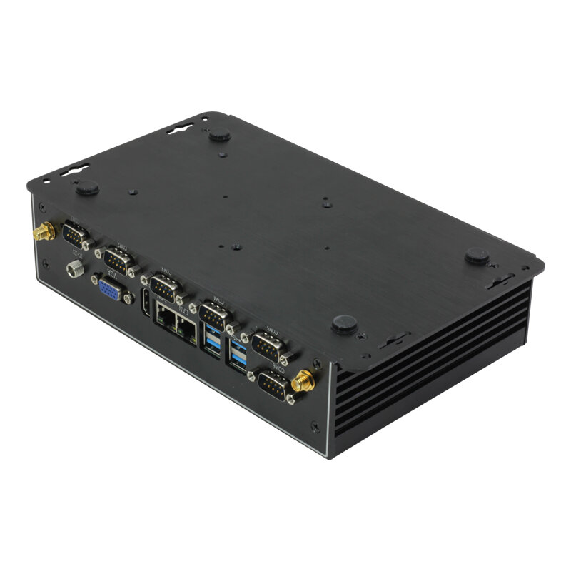 Безвентиляторный промышленный мини-ПК Intel Core i7 4600U 6x RS232 RS485 двойной Ethernet HDMI VGAi 8xUSB поддержка 4G LTE WiF Windows Linux
