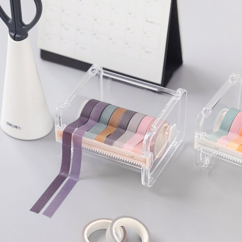1pc Washi Tape Dispenser Holder Cutter forniture per ufficio accessori da scrivania Organizer