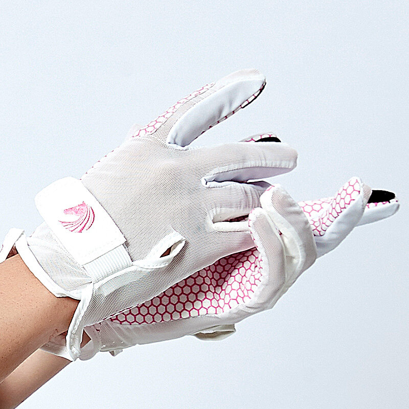 Детские летние перчатки для конного спорта, тренировочные силиконовые перчатки для рыцарей, износостойкие дышащие сетчатые перчатки