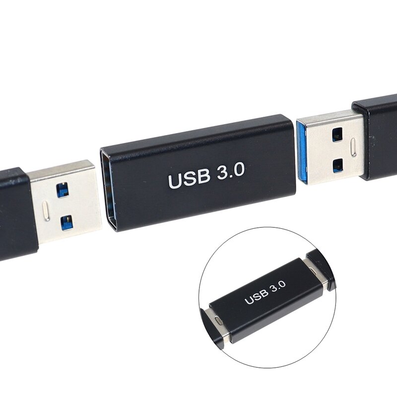 Adaptador de conector USB 3,0 tipo A hembra, acoplador AF A AF, cambiador de género F/F, convertidor extensor para portátil