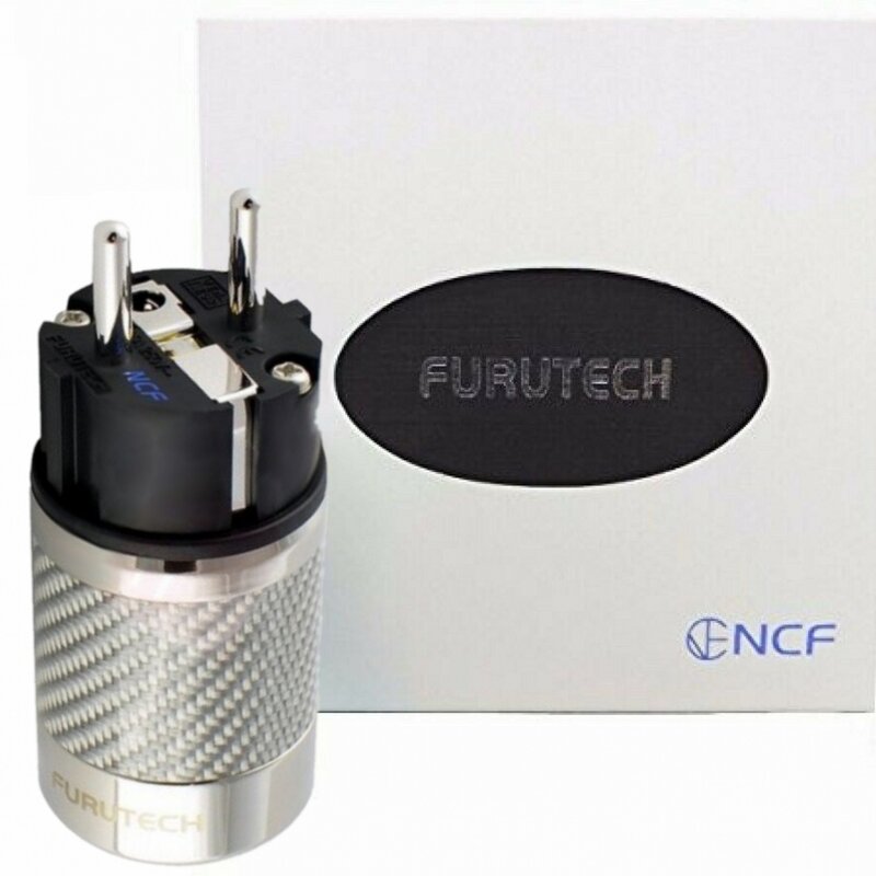 HiFi Schuko wtyczka Furutech FI-E50 NCF (R) FI-50 (R) moc Adapter złącza wtyczka rod wysokiej klasy pole 15A 125V