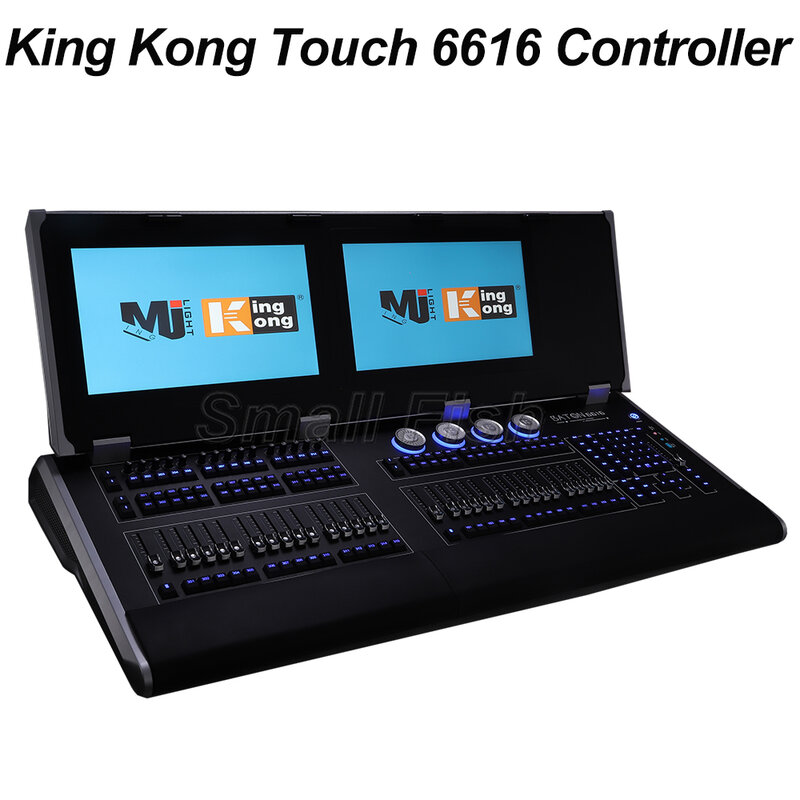 King kong toque 6616 controlador profissional fase dj equipamento console discoteca festa par luz console personalizado com base em linux