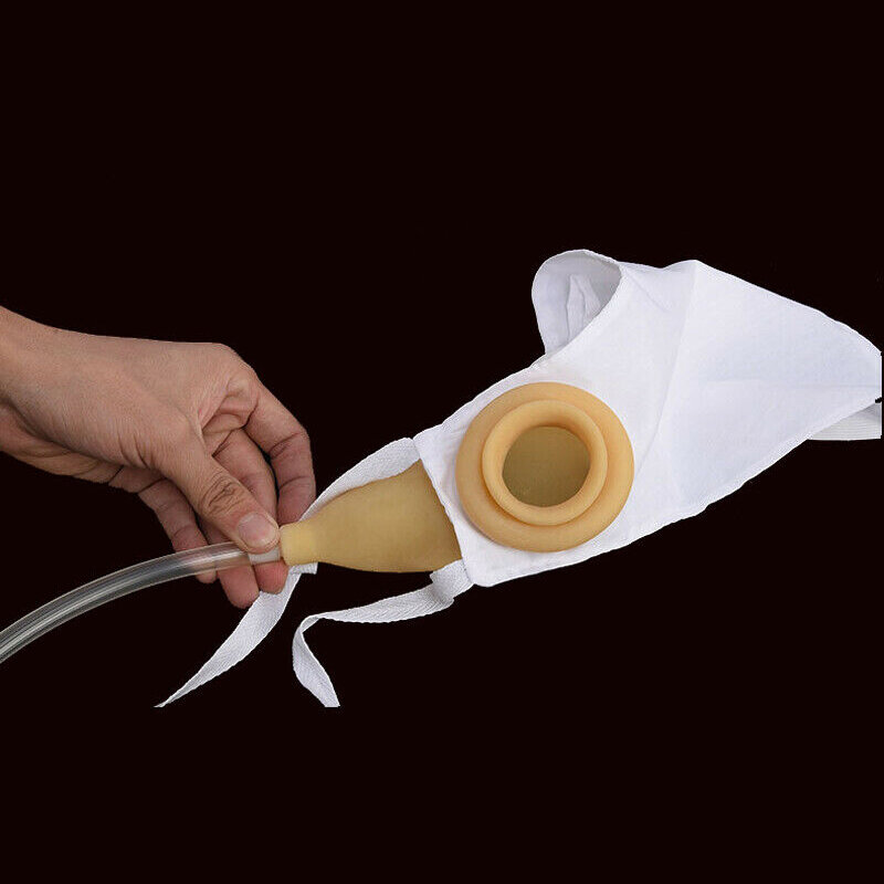 1000ml wearable mictório saco látex portátil à prova de vazamento urina urina sacos de grande capacidade incontinent ajuda para homens