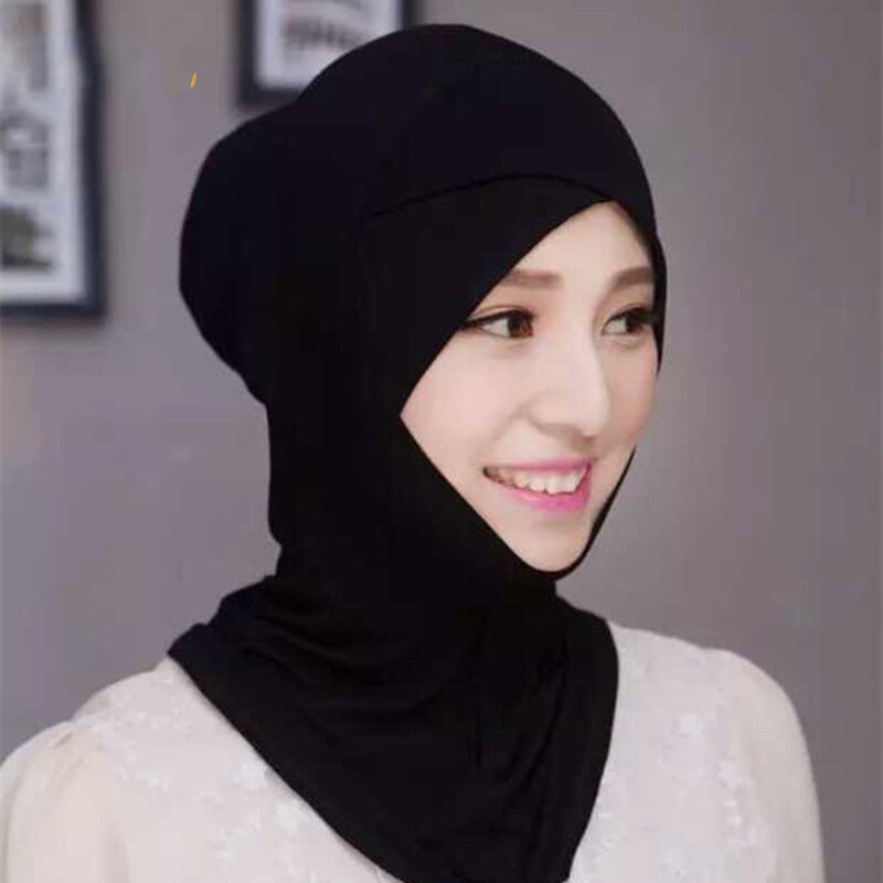 Jtvovo runmeifa 2021 novo muçulmano interior estiramento jérsei hijab lenço femme musulman índia turbante islam kopftuch instantâneo árabe