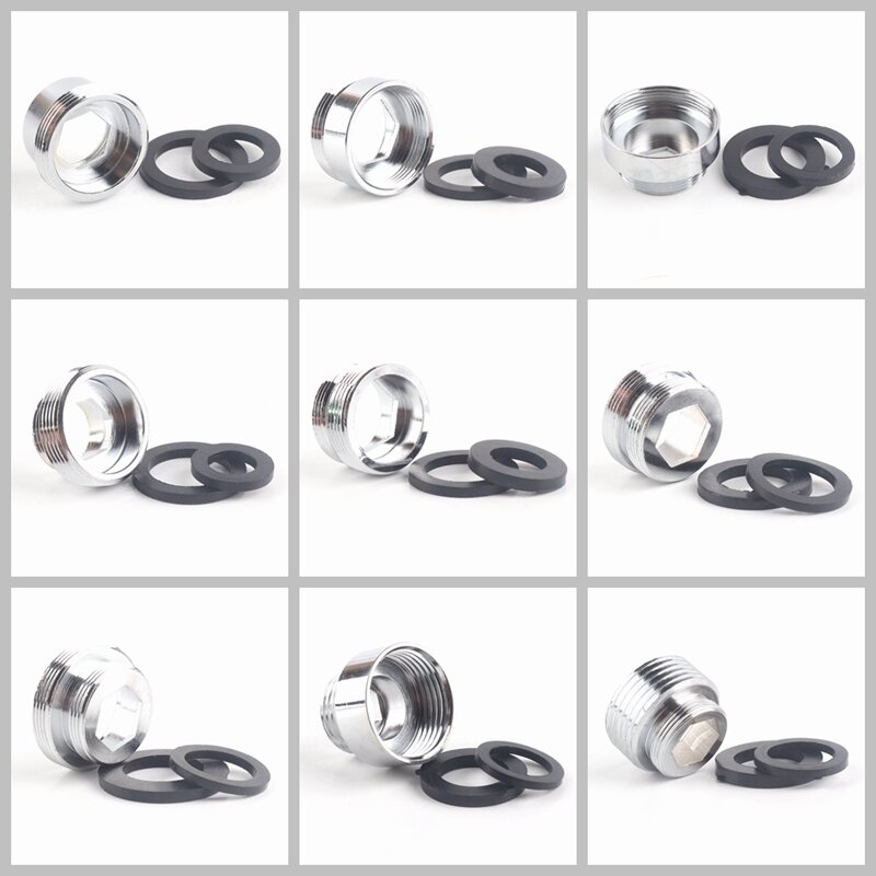 2pcs/Lot M22 to M20 M18 M28 Thread Stainless Steel Connector Faucet  Joints Water Purifier Accessory Kitchen Water Tap Adapter
