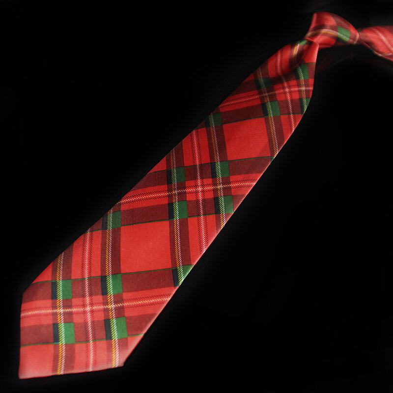 Corbatas rojas de Navidad de diseño novedoso, corbata estampada de buena calidad, corbata de árbol de Navidad de Halloween, muñeco de nieve y alce para hombres, regalo de Navidad