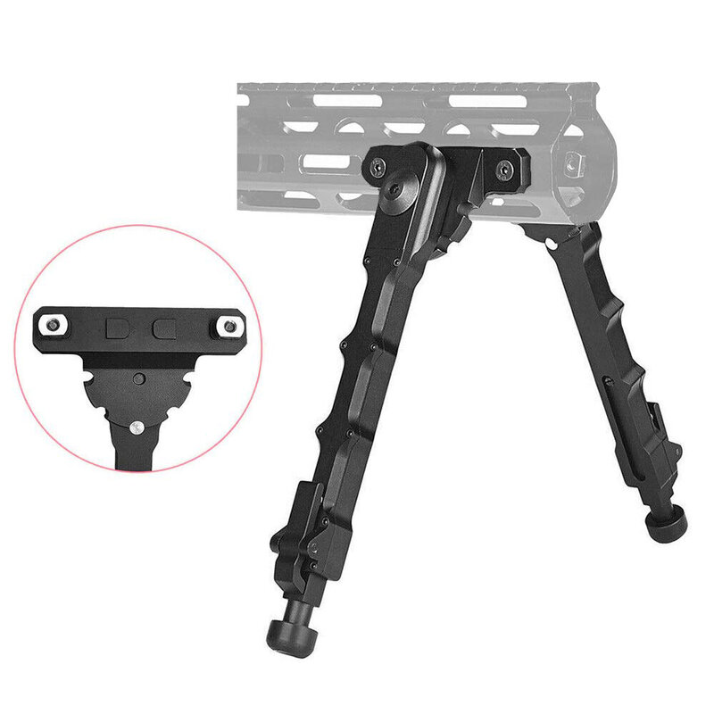 Naugelf Tactical Support Tripod with Side Mount, Heavy Duty, Lightweight, Adjustable Side Folding Legs