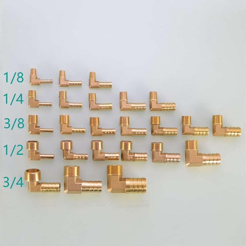 Conector de Pagoda PCF PL PLF, accesorio de tubo de latón BSP, 6, 8, 10, 12, 14, 16mm, 1/8, 1/4, 3/8, 1/2