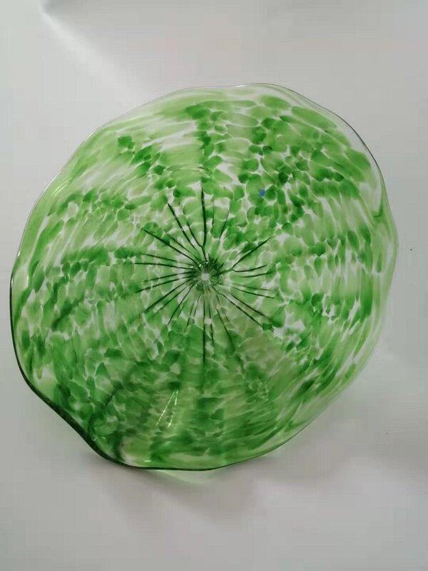 Modern fashionable hot cakes Glass Wall Decorative Plates Blown Glass Wall Art Custom Made Plates