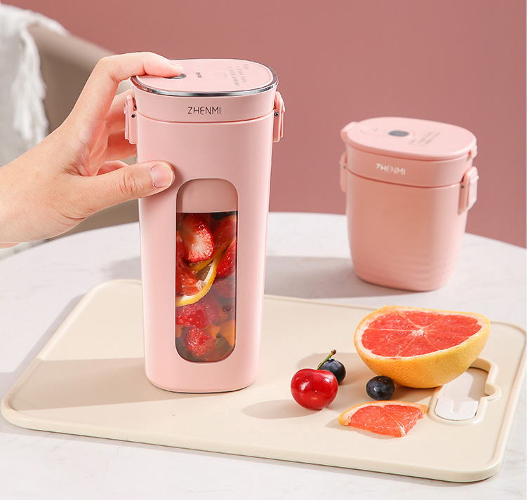 ZHENMI Vacuum Portable Juicer Keep Fresh Fruit Cup Extractor Juicing Mixer Mini Wireless Blender For Travel Home