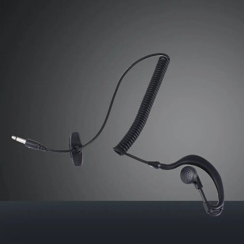 Headset Earpiece Kait Telinga Lembut Bentuk G 3.5Mm Plug Ear Hook untuk Motorola Icom Radio Transceiver Walkie Talkie Headphone Ear Bar
