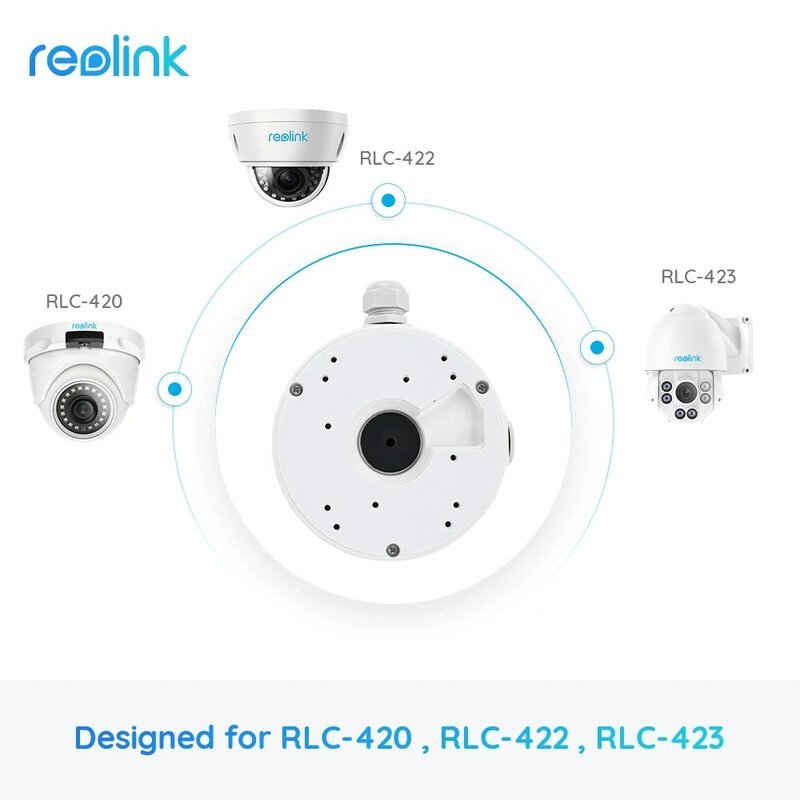 Caixa de junção d20 para câmeras reolink ip, tamanhos RLC-822A d800